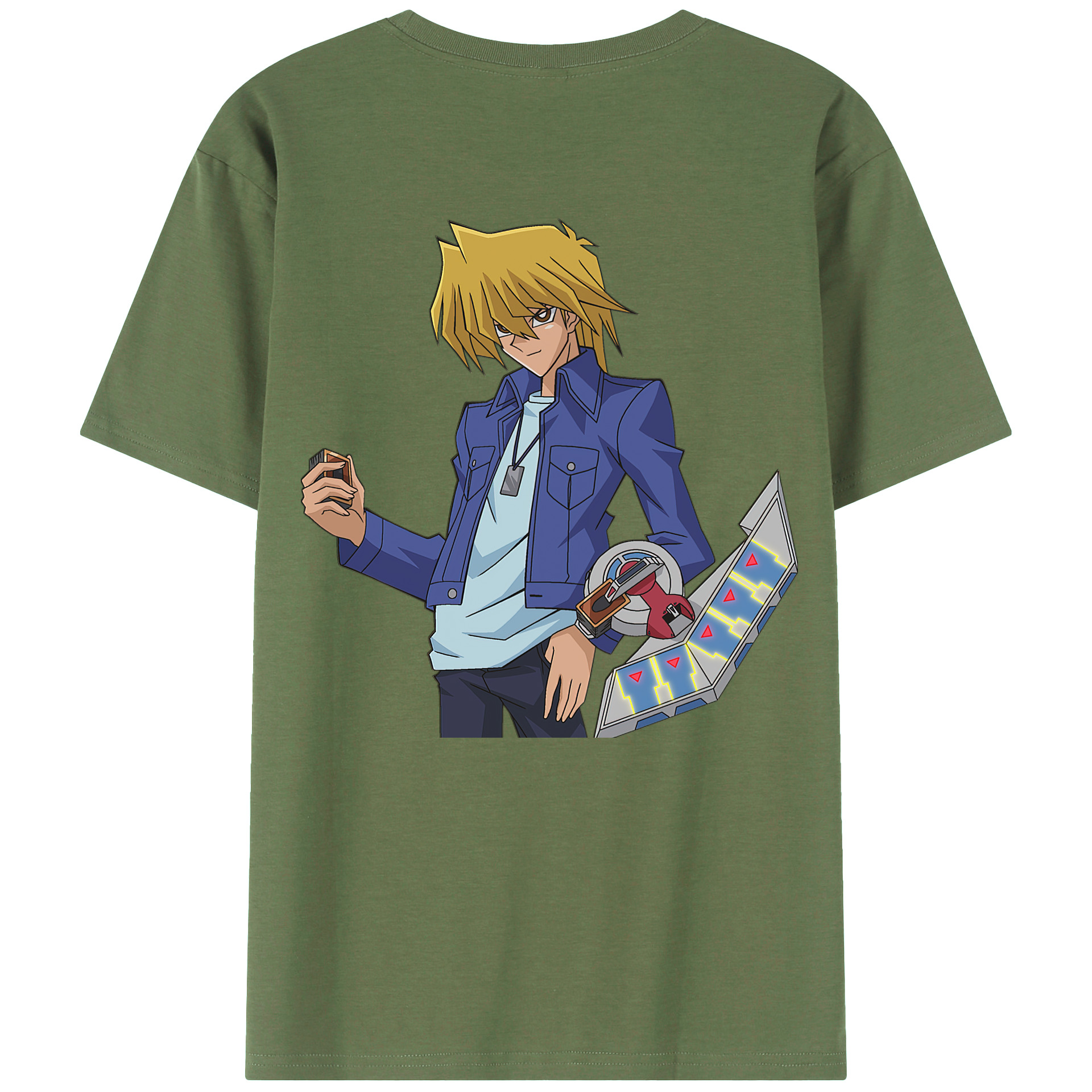 （画像用） 遊☆戯☆王 Yu-Gi-Oh! 綿100％ メンズ半袖Tシャツ（バックプリント） 通気性
